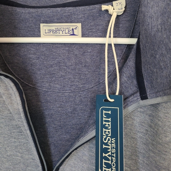 Westport Lifestyle: Big and Tall, Men's Quarter Zip, Pullover Vest, Size: 2XL - Picture 3 of 8
